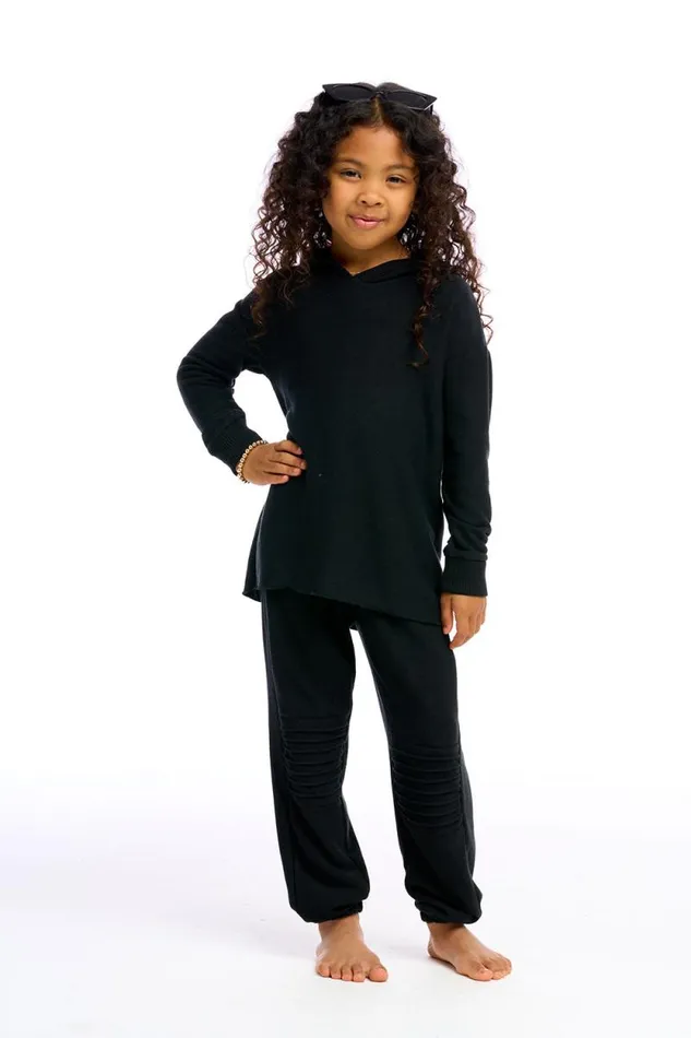 Kids Chaser Brand Girls Girls Cozy Knit Slouchy Moto Jogger