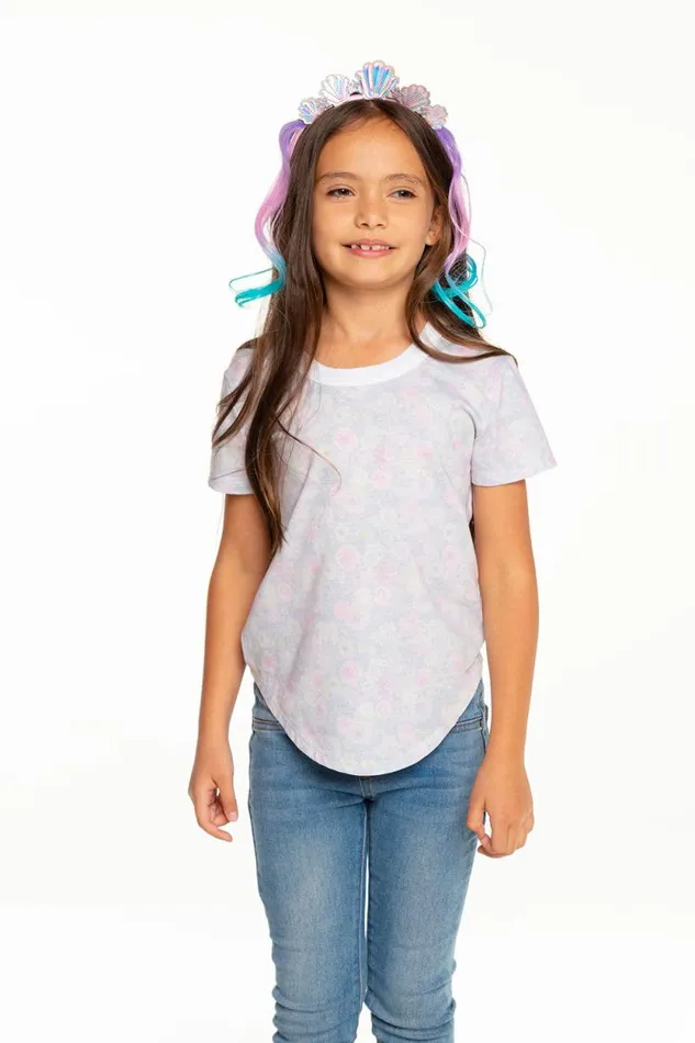 Kids Chaser Brand Girls Girls Recycled Vintage Jersey Short Sleeve Scoop Back Shirt