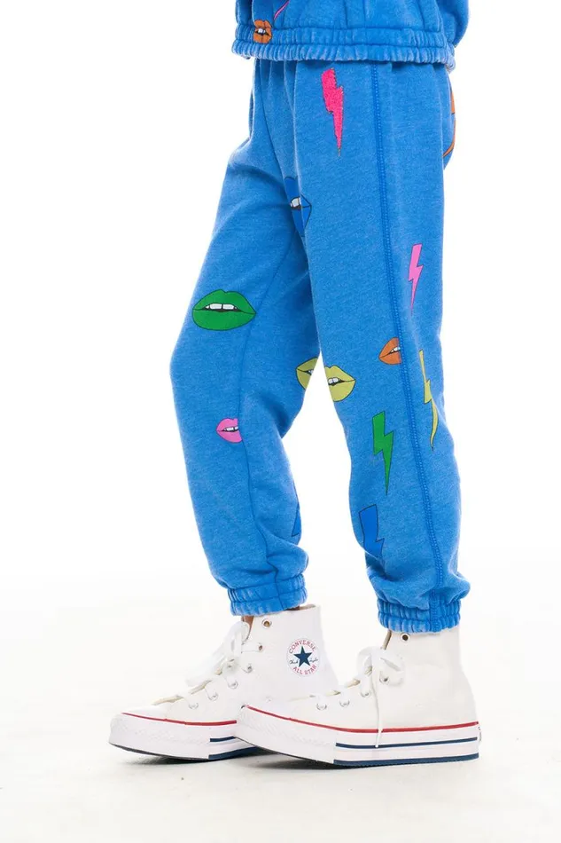Kids Chaser Brand Girls Lips and Bolts Pant
