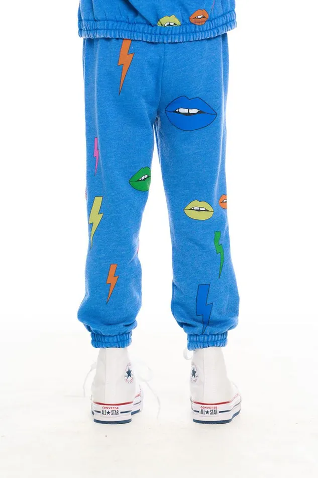 Kids Chaser Brand Girls Lips and Bolts Pant
