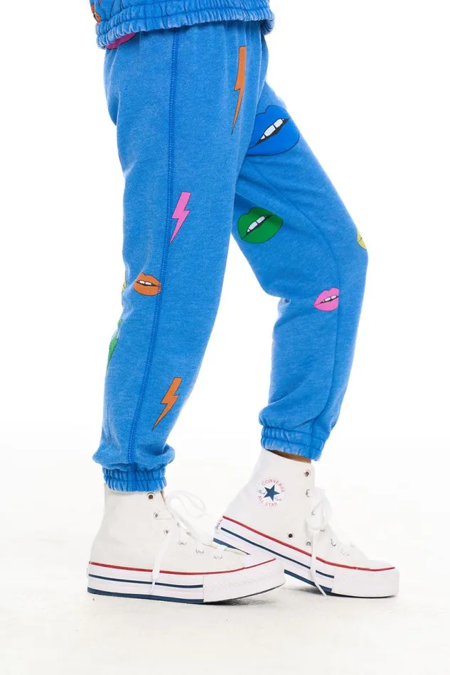 Kids Chaser Brand Girls Lips and Bolts Pant