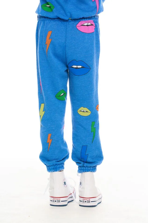 Kids Chaser Brand Girls Lips and Bolts Pant