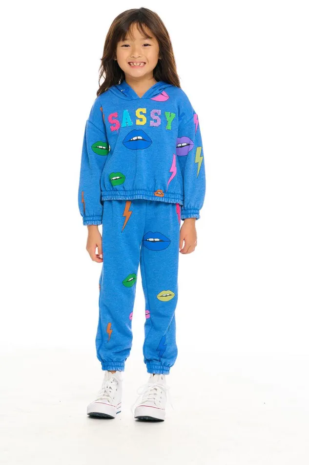 Kids Chaser Brand Girls Lips and Bolts Pant