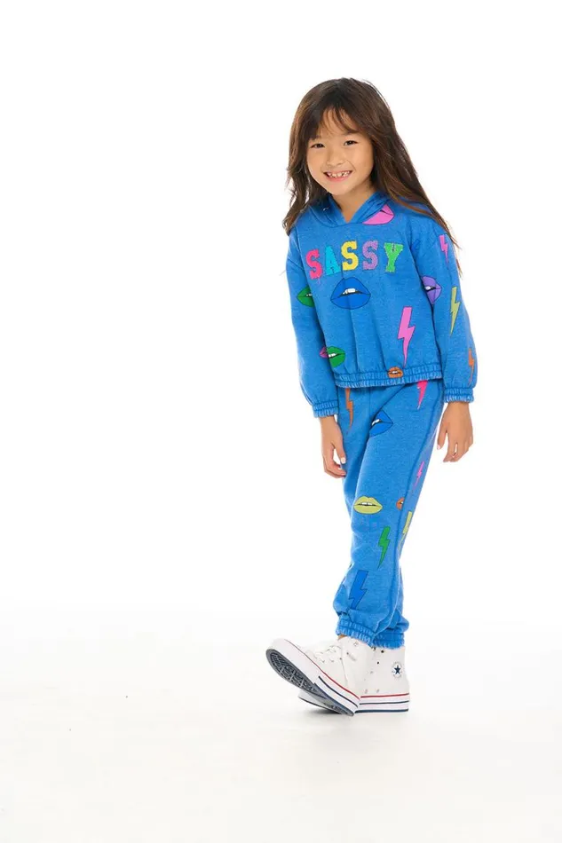Kids Chaser Brand Girls Lips and Bolts Pant