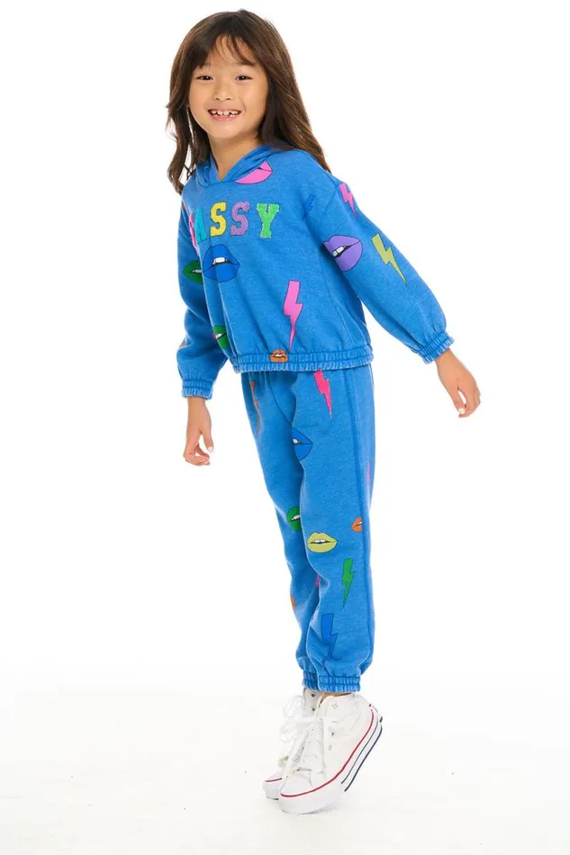 Kids Chaser Brand Girls Lips and Bolts Pant