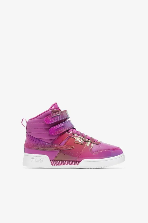 Kids Fila Big Kids 357 Big F14 Iridescent Iridescent Purple Orchid White