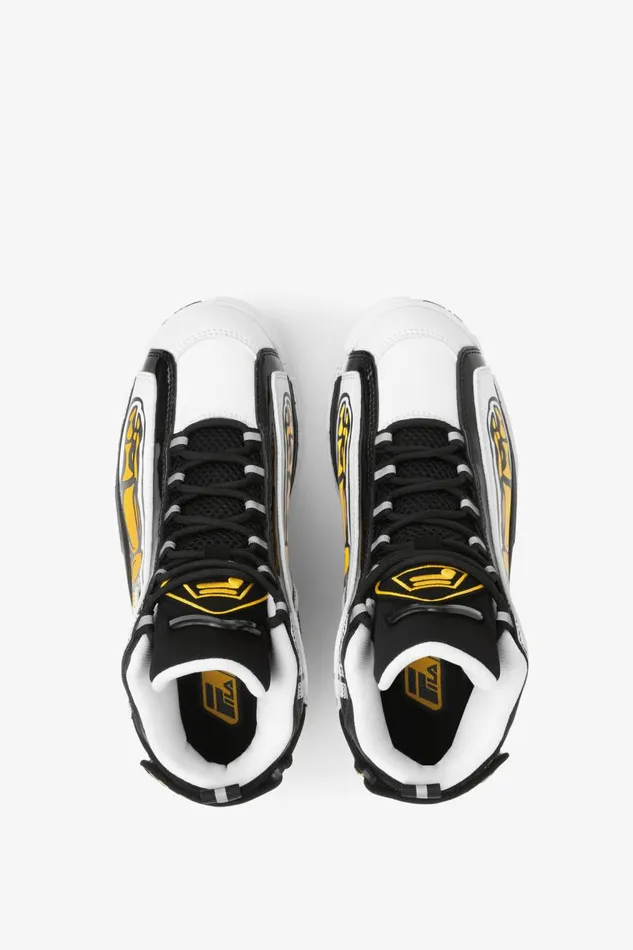 Kids Fila Grant Hill Big Grant Hill 2 Racing White Black Lemon