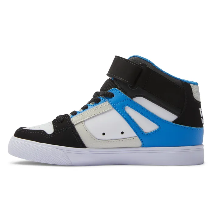 Kids Sneakers DC Shoes Pure High Elastic Waist Lace HighTop Shoes blackblueblack