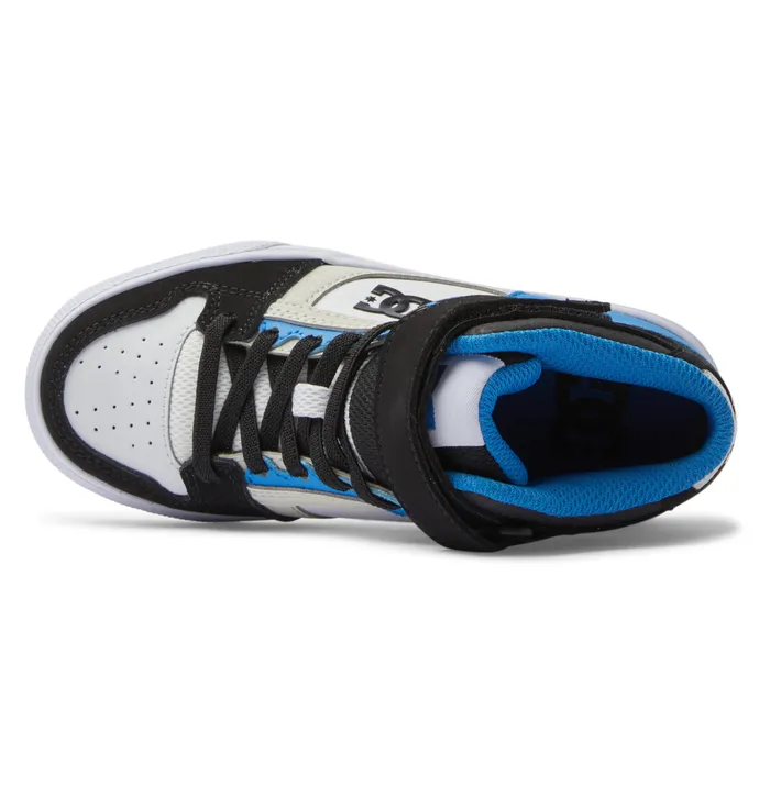 Kids Sneakers DC Shoes Pure High Elastic Waist Lace HighTop Shoes blackblueblack