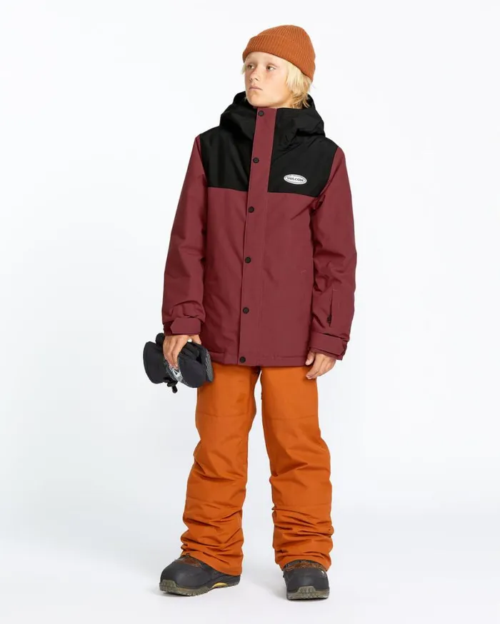 Kids Stone91 Insulated Jacket 8211 Redwood Kids Volcom Jackets