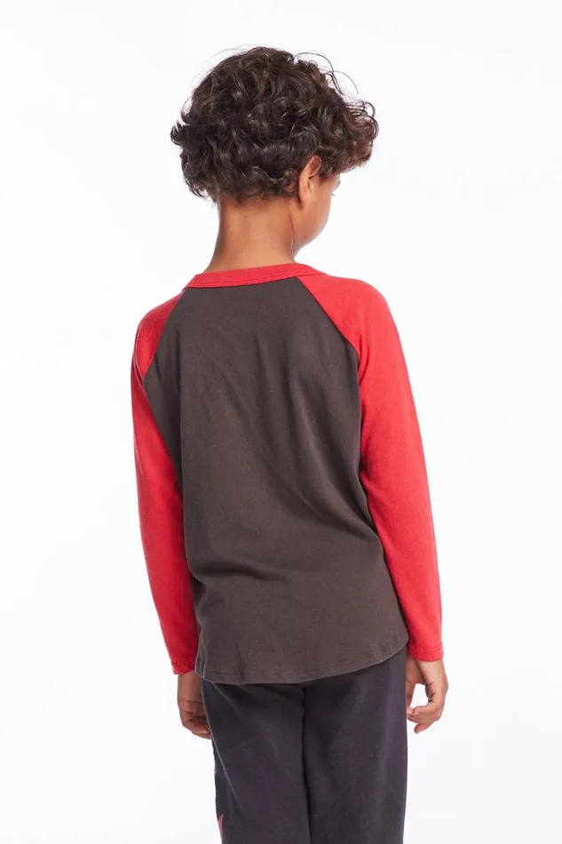 KidsWomens Chaser Brand Boys Rolling Stones Script Logo Boys Long Sleeve