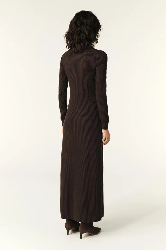 Knit Midi Dress Armia OffWhite Women Baandsh Dresses