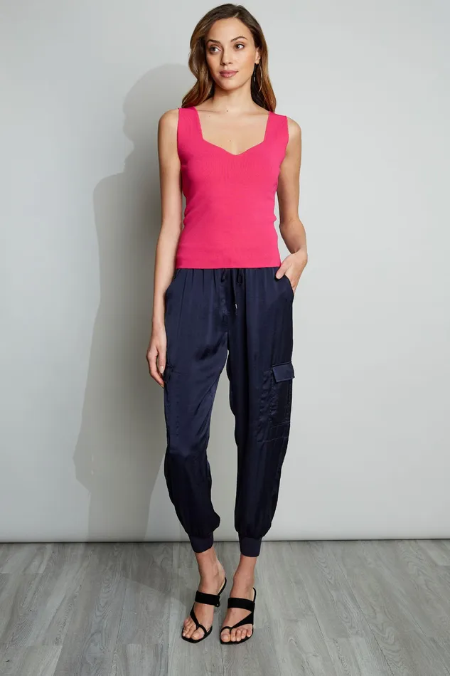 Knits and Sweaters Women Elie Tahari Contour Tank Sweater PEONY