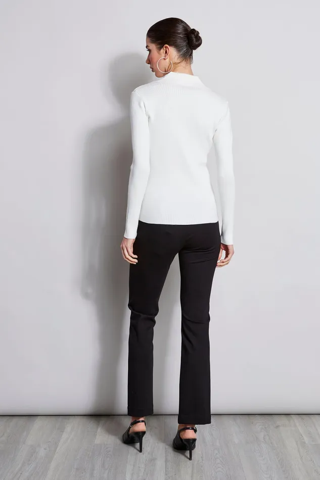 Knits and Sweaters Women Elie Tahari Rib Collared Cardigan Sky White Knits and Sweaters Women Elie Tahari Rib Collared Cardigan Sky White