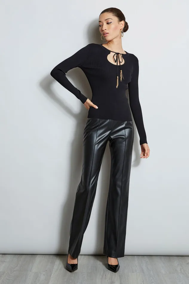 Knits and Sweaters Women Elie Tahari Tassel Knit NOIR