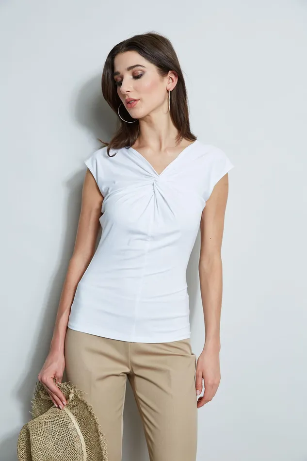 Knits and Sweaters Women Elie Tahari Twist Knot Knit WHITE