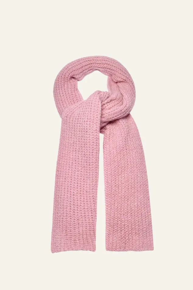 Knitted Scarf Bahia Pink Women Baandsh Scarves and Beanies