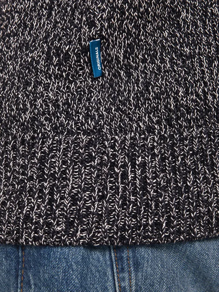 Knitwear JACK and JONES Mens CREW NECK KNITTED PULLOVER Grey Sky Captain Gift 4 You