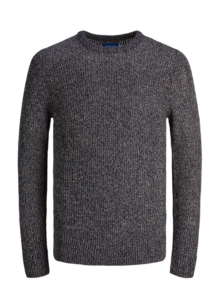 Knitwear JACK and JONES Mens CREW NECK KNITTED PULLOVER Grey Sky Captain Gift 4 You