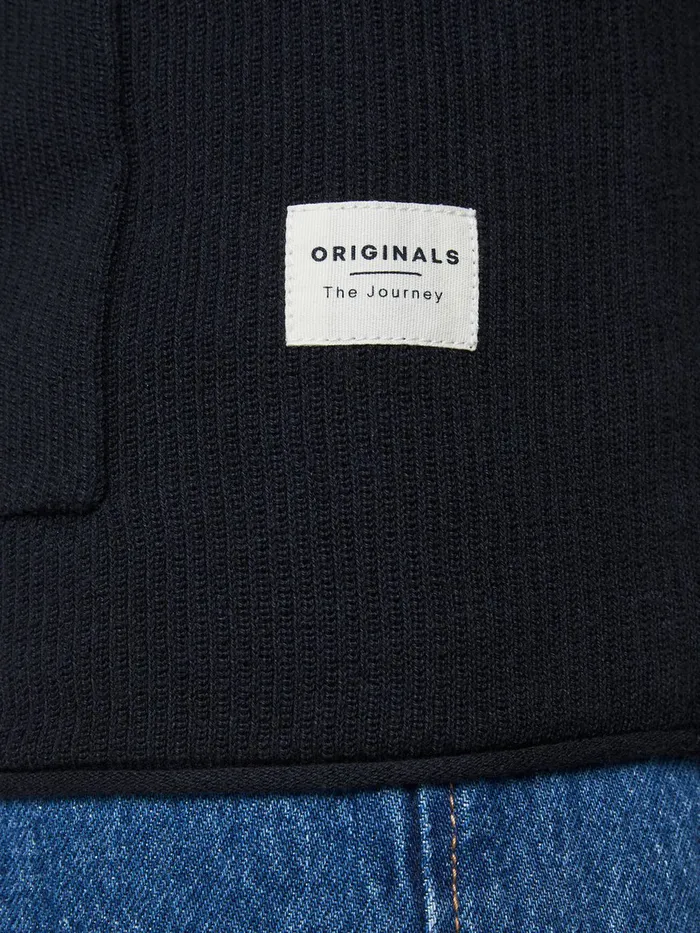 Knitwear JACK and JONES Mens ORGANIC COTTON CARDIGAN Blue Navy Blazer Near Me