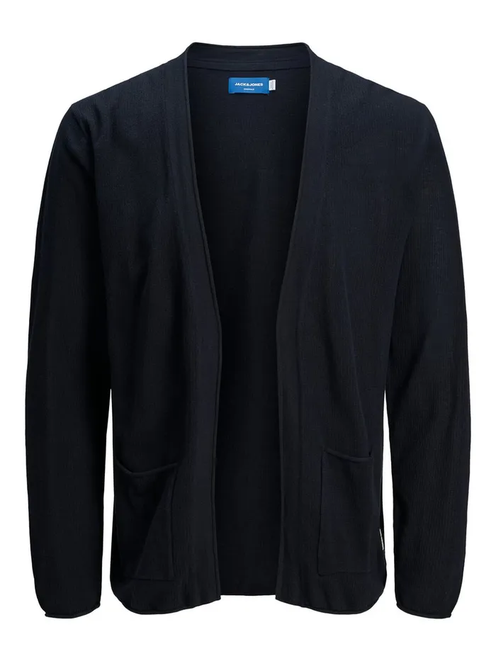 Knitwear JACK and JONES Mens ORGANIC COTTON CARDIGAN Blue Navy Blazer Near Me