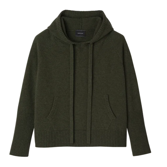 KnitwearTops and Blouses Hoodie jumper Khaki 8211 Longchamp Women