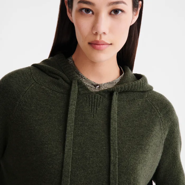 KnitwearTops and Blouses Hoodie jumper Khaki 8211 Longchamp Women