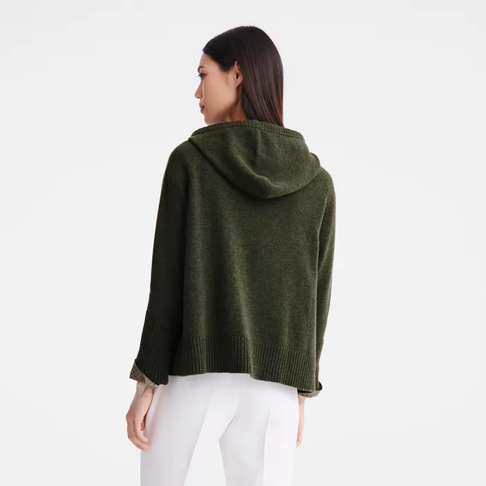 KnitwearTops and Blouses Hoodie jumper Khaki 8211 Longchamp Women