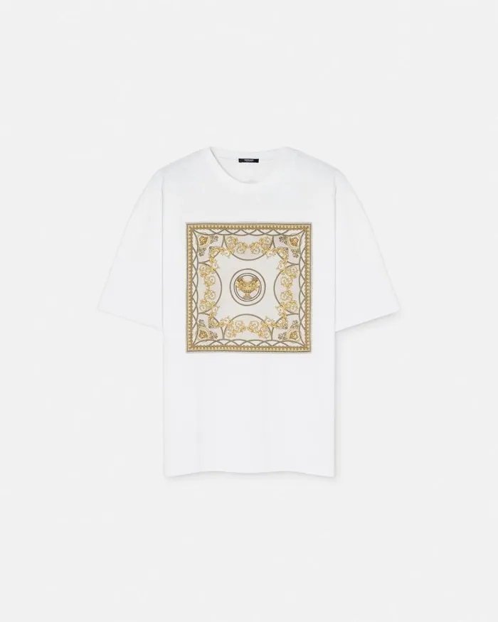 La Coupe Des Dieux Oversized TShirt Whiteprint Women Versace TShirts and Sweatshirts