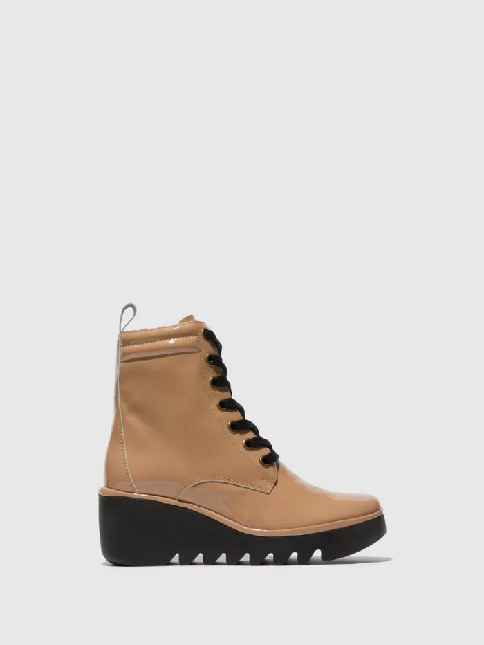 Laceup Ankle Boots BIAZ329FLY CAPUCCINO Women Fly London Ankle Boots