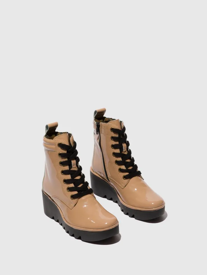Laceup Ankle Boots BIAZ329FLY CAPUCCINO Women Fly London Ankle Boots