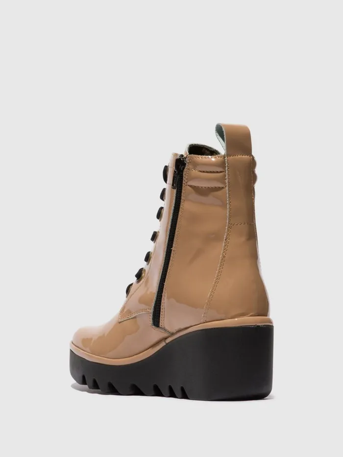 Laceup Ankle Boots BIAZ329FLY CAPUCCINO Women Fly London Ankle Boots