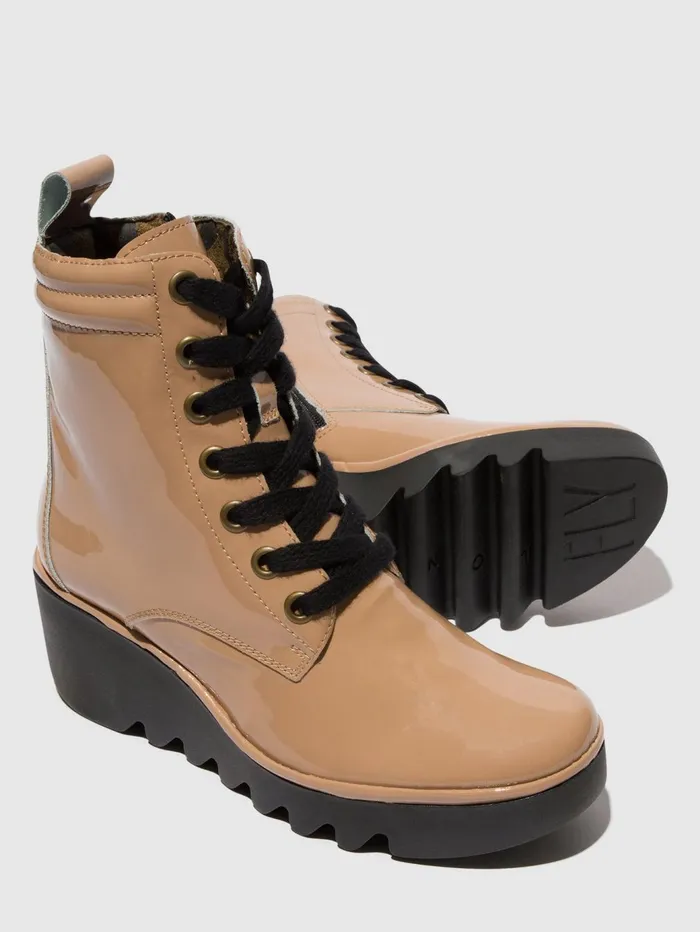 Laceup Ankle Boots BIAZ329FLY CAPUCCINO Women Fly London Ankle Boots