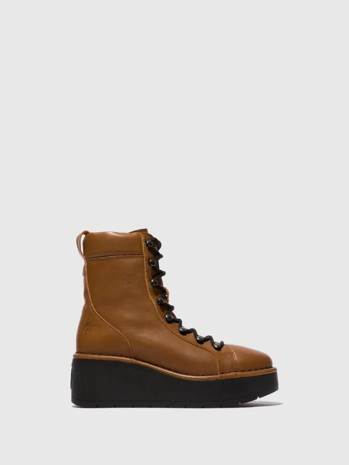Laceup Ankle Boots HAND247FLY CUOIO Women Fly London Ankle Boots