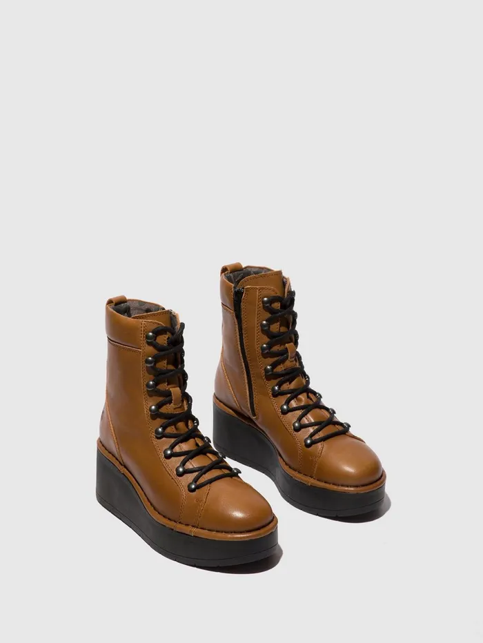 Laceup Ankle Boots HAND247FLY CUOIO Women Fly London Ankle Boots