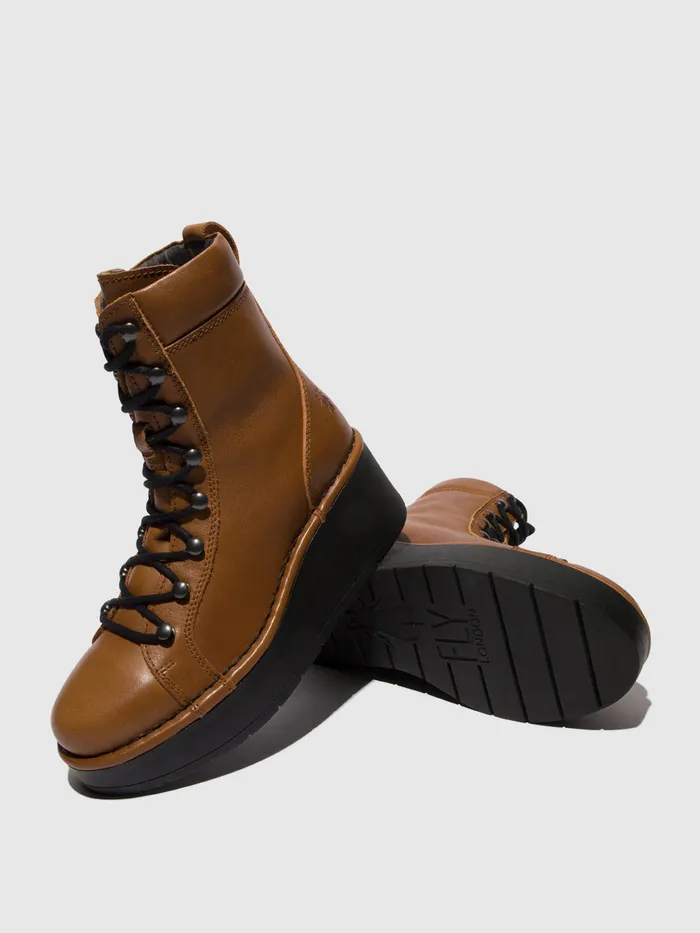 Laceup Ankle Boots HAND247FLY CUOIO Women Fly London Ankle Boots