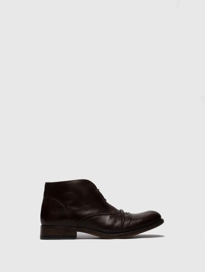 Laceup Ankle Boots MURO577FLY ECOVEGETAL MOCCA Men Fly London Ankle Boots