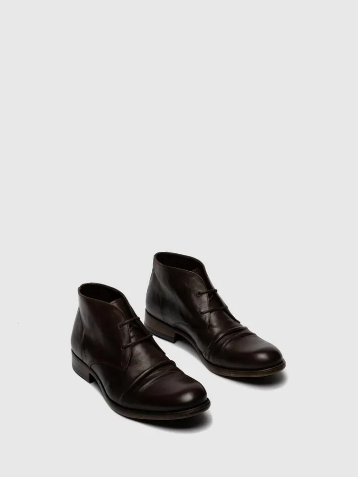 Laceup Ankle Boots MURO577FLY ECOVEGETAL MOCCA Men Fly London Ankle Boots