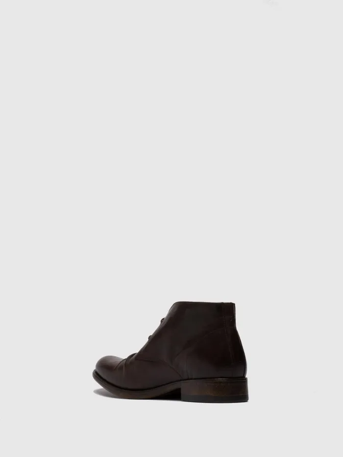 Laceup Ankle Boots MURO577FLY ECOVEGETAL MOCCA Men Fly London Ankle Boots