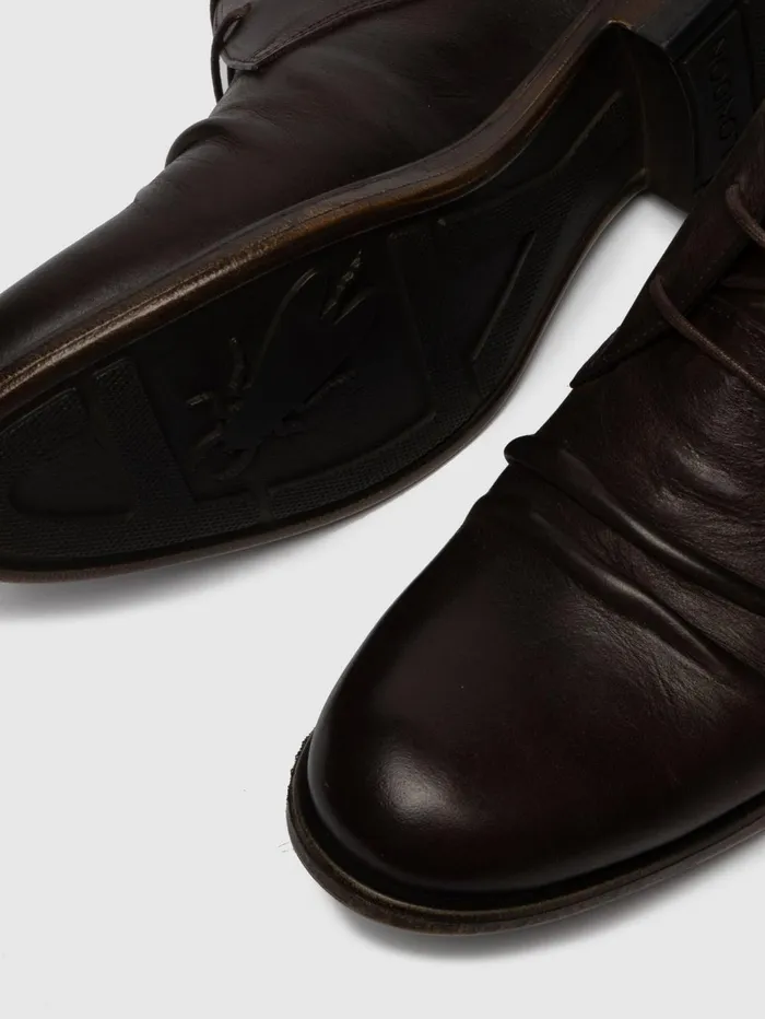 Laceup Ankle Boots MURO577FLY ECOVEGETAL MOCCA Men Fly London Ankle Boots
