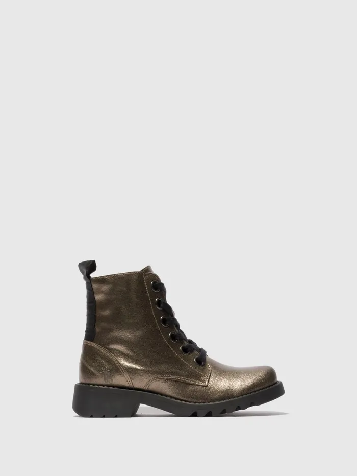 Laceup Ankle Boots RAGI539FLY DARK GOLD Women Fly London Ankle Boots