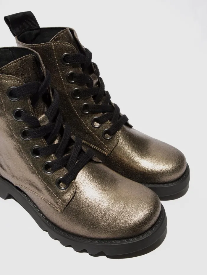 Laceup Ankle Boots RAGI539FLY DARK GOLD Women Fly London Ankle Boots