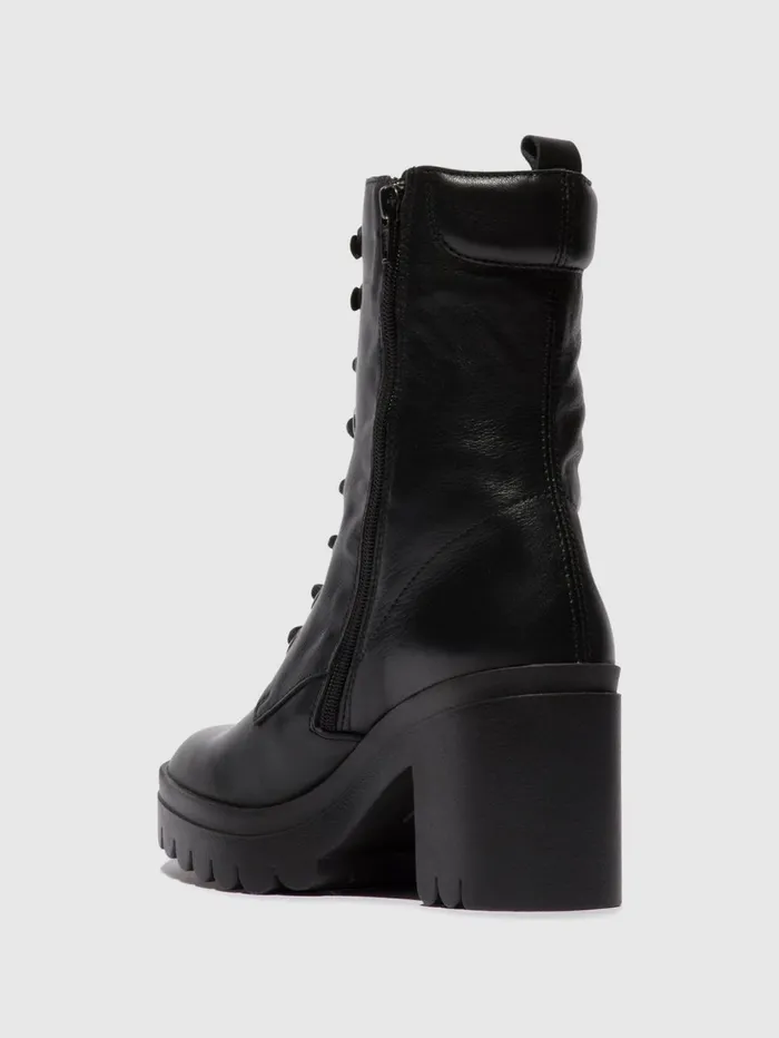 Laceup Ankle Boots TIEL642FLY BLACK Women Fly London Ankle Boots