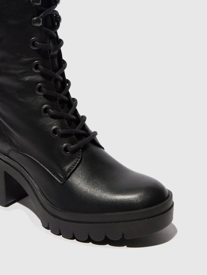 Laceup Ankle Boots TIEL642FLY BLACK Women Fly London Ankle Boots