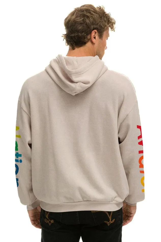 Laguna Beach Relaxed Pullover Hoodie 8211 Sand WomenMen Aviator Nation Hoodies