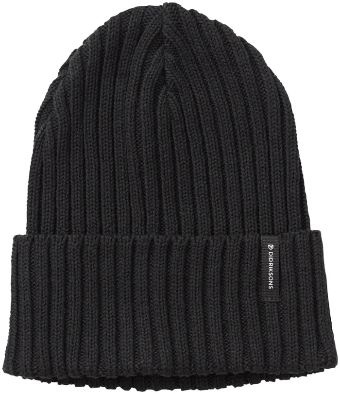 Laken Beanie Black WomenMen Didriksons Hats and Caps