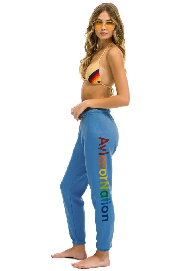 Las Vegas Sweatpants 8211 Cobalt Women Aviator Nation Sweatpants