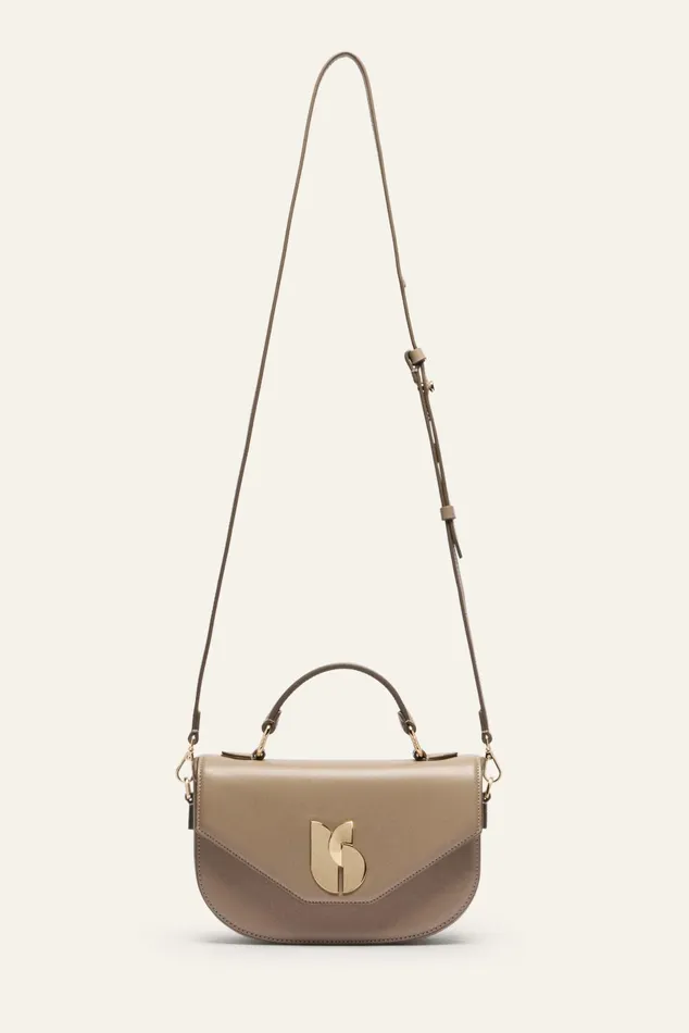 Leather Bag Sign Beige Women Baandsh Bags