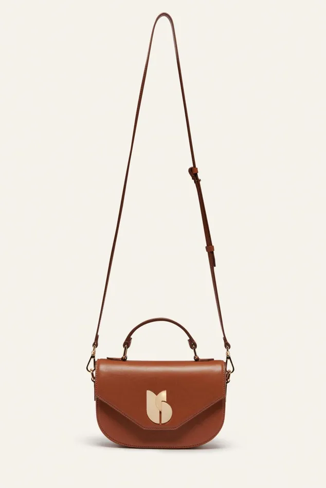 Leather Bag Sign Beige Women Baandsh Bags
