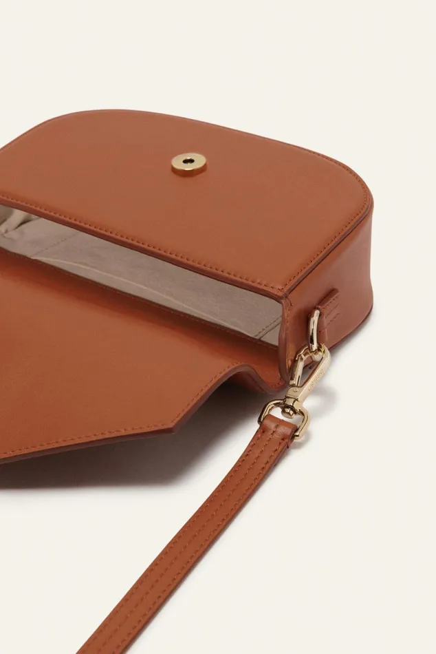 Leather Bag Sign Beige Women Baandsh Bags